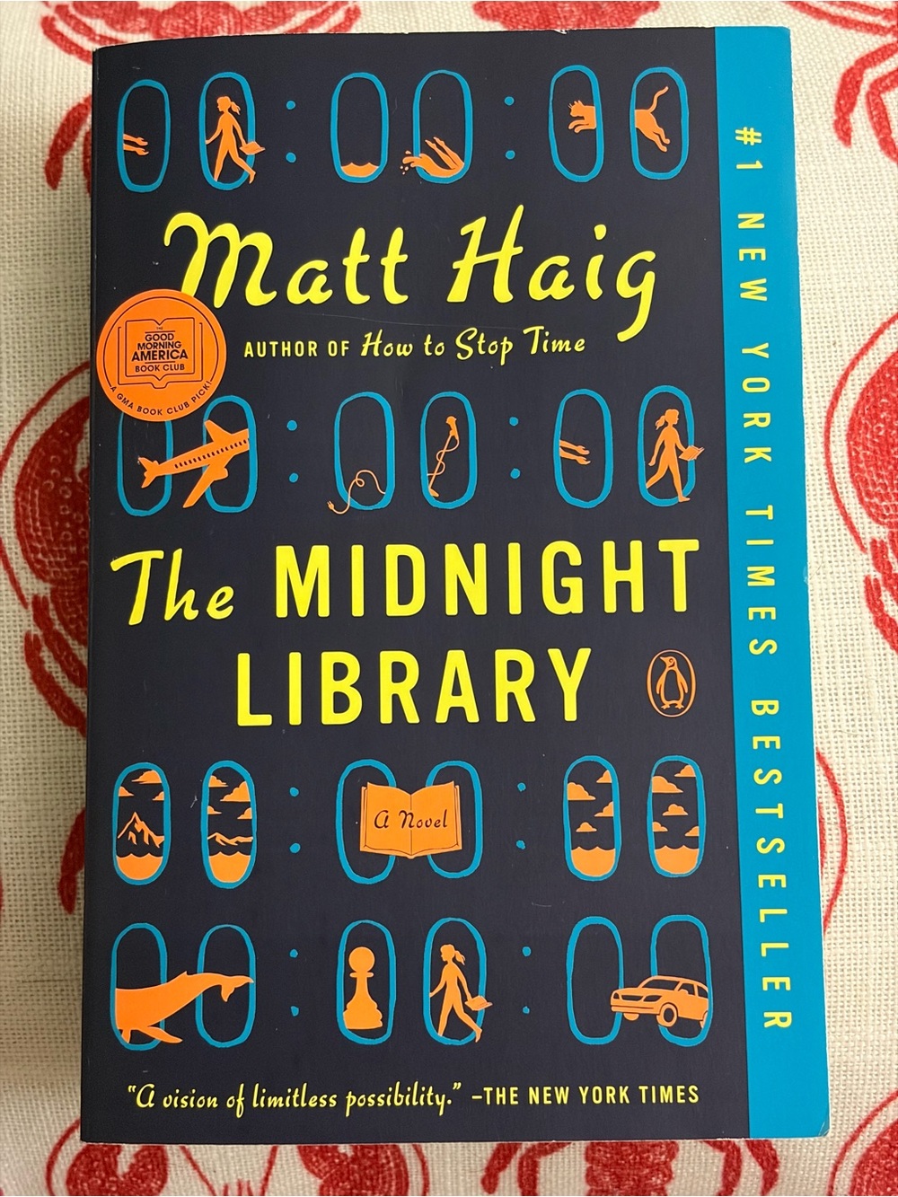 #1 New York Times Bestseller The midnight library, by Matt Haig